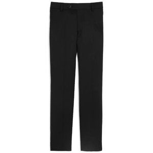 NEW Michael Kors Big Kid Boy Black Wool Pleated Plain Dress Trouser Formal Pants